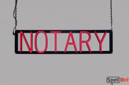 NOTARY LED signs that look like a neon sign for your business