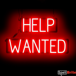 Red Flexible Plastic HELP WANTED Sign - 9 X 12 Inches