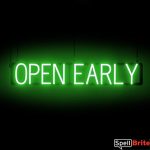 OPEN EARLY Letrero, con luces LED que parecen de neón OPEN EARLY Letreros