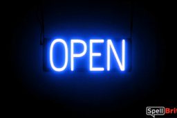 OPEN sign, featuring LED lights that look like neon OPEN signs