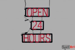OPEN 24 HOURS LED signs that use changeable letters to make business signs for your company