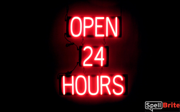 Open 24 Hours LED Sign 17 x 32 