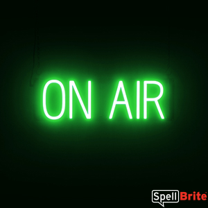 Green LED ON AIR Sign, Neon Sign Look with LED Lights