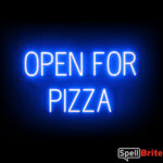 Open For Pizza Letreros, con luces LED que parecen de neón Open For Pizza Letreros