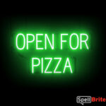 Open For Pizza Letreros, con luces LED que parecen de neón Open For Pizza Letreros