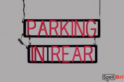 PARKING IN REAR LED signs that uses changeable letters to make business signs for your store