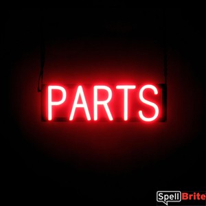 PARTS LED illuminated signs that use click-together letters to make custom signs for your business