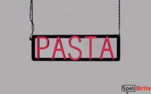PASTA LED signage that is an alternative to neon signs for your restaurant
