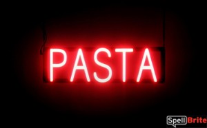 PASTA LED illuminated sign that is an alternative to neon signs for your business