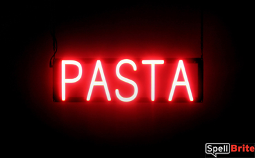 PASTA LED illuminated sign that is an alternative to neon signs for your business