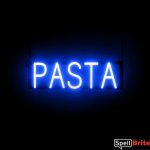 PASTA sign, featuring LED lights that look like neon PASTA signs