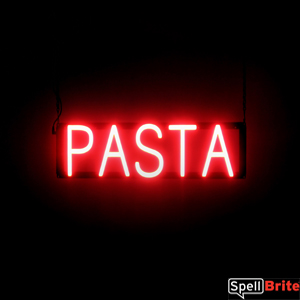 PASTA LED signs that are an alternative to neon lighted signs for your restaurant