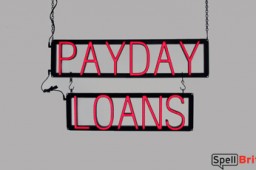 PAYDAY LOANS LED signs that look like neon signs for your business