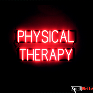 PHYSICAL THERAPY lighted LED signs that look like neon signage for your business