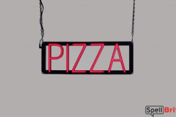 120143 Free delivery Pizza Stamp Stock Rubber Restaurant Display LED Light Sign 