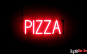 PIZZA LED sign that is an alternative to illuminated neon signs for your restaurant