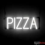 PIZZA sign, featuring LED lights that look like neon PIZZA signs