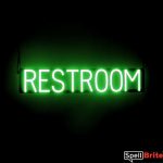 RESTROOM Letrero, con luces LED que parecen de neón RESTROOM Letreros