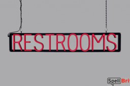 RESTROOMS LED signs that look like a neon sign for your restaurant