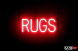 RUGS LED signs that are an alternative to neon lighted signs for your business