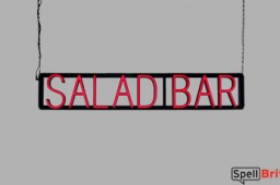 SALAD BAR LED signs that look like neon signage for your restaurant
