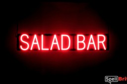 SALAD BAR LED sign that looks like lighted neon signs for your business