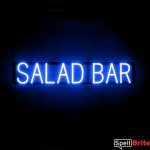 SALAD BAR sign, featuring LED lights that look like neon SALAD BAR signs