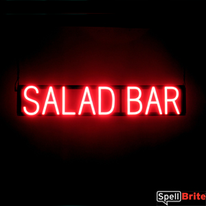 SALAD BAR LED signage that looks like neon lighted signs for your restaurant