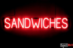SANDWICHES illuminated LED sign that is an alternative to neon signs for your business