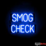 SMOG CHECK Letrero, con luces LED que parecen de neón SMOG CHECK Letreros