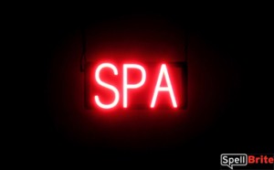 SPA LED lighted signs that look like a neon sign for your business