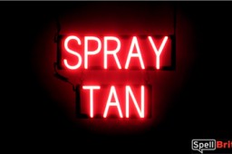 SPRAY TAN LED lighted signs that look like neon signs for your business