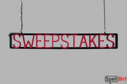SWEEPSTAKES LED signs that look like a neon sign for your business