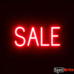 SALE sign, featuring LED lights that look like neon SALE signs