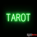 TAROT sign, featuring LED lights that look like neon TAROT signs