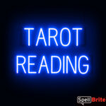 LECTURA DEL TAROT Letrero, con luces LED que parecen de neón LECTURA DEL TAROT Letreros
