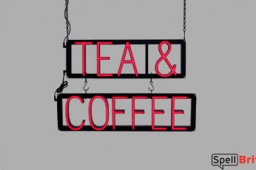 TEA & COFFEE LED signs that use changeable letters to make business signs for your restaurant