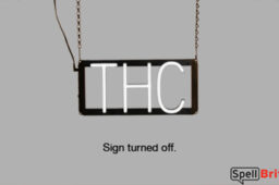 THC Sign – SpellBrite’s LED Sign Alternative to Neon THC Signs for Smoke Shops in Whiteue