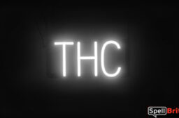 THC Sign – SpellBrite’s LED Sign Alternative to Neon THC Signs for Smoke Shops in White