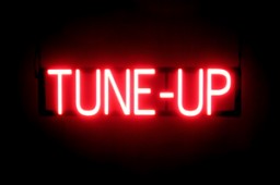 TUNE-UP LED signage that is an alternative to neon illuminated signs for your automotive shop