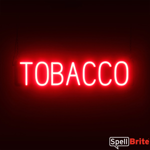 how do you spell tobacco TOBACCO Sign