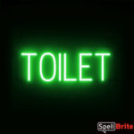 TOILET Letrero, con luces LED que parecen de neón TOILET Letreros