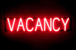 VACANCY LED illuminated signs that look like neon signage for your hotel or motel