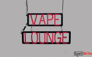 VAPE LOUNGE LED signage that looks like neon signs for your business