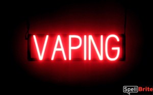 VAPING LED lighted signs that look like a neon sign for your business