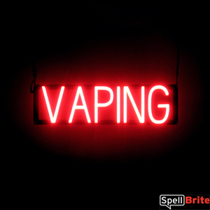 VAPING LED signs that look like a neon lighted sign for your shop