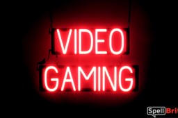 VIDEO GAMING LED sign that looks like lighted neon signs for your business