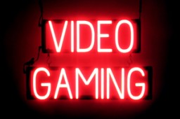 VIDEO GAMING LED lighted signs that look like neon signage for your business