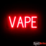 VAPE sign, featuring LED lights that look like neon VAPE signs