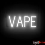 VAPE Sign – SpellBrite’s LED Sign Alternative to Neon VAPE Signs for Smoke Shops in White